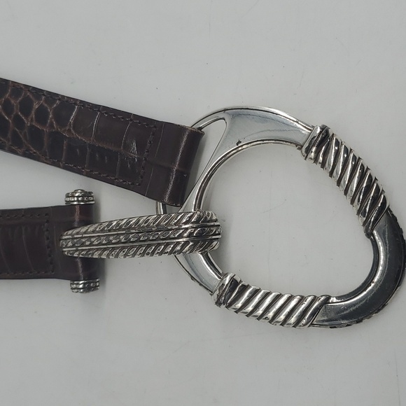 Brighton Leather Belt Brown - Picture 6 of 8